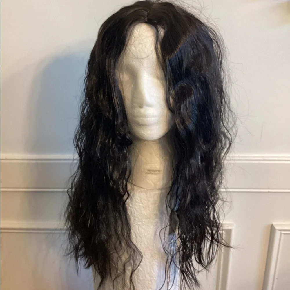 Luxurious Black Synthetic Wavy Hair Wig ~ 20 inch) NWOT (SW-20 $38)